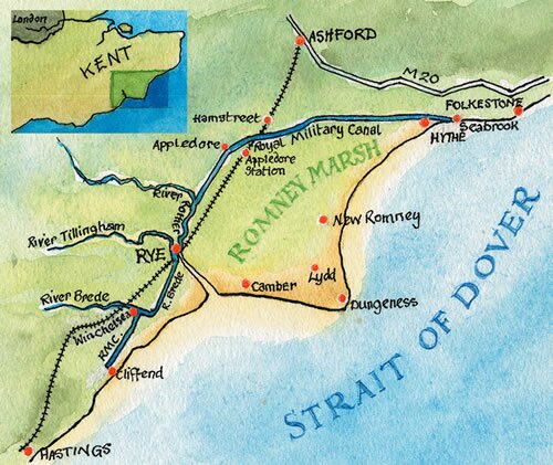 Map of The Royal Military Canal